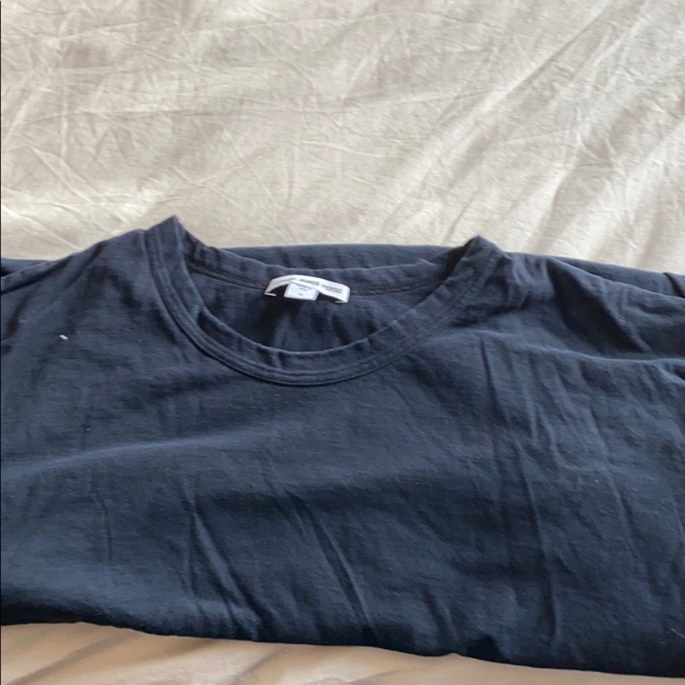 James Perse crew neck tshirt in navy. Size 3.